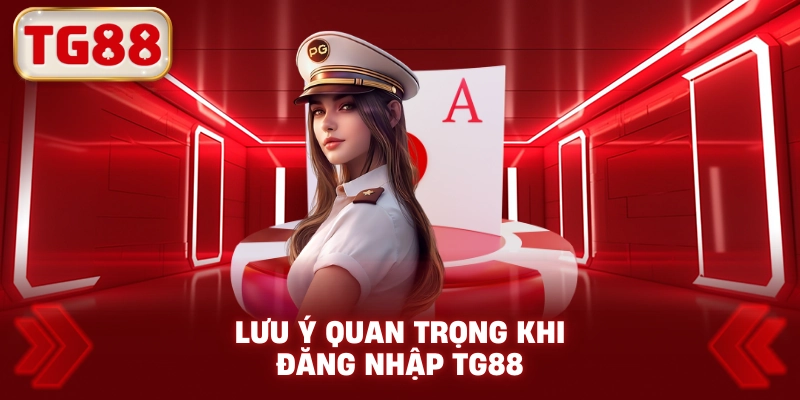 Lưu ý quan trọng khi Đăng Nhập TG88