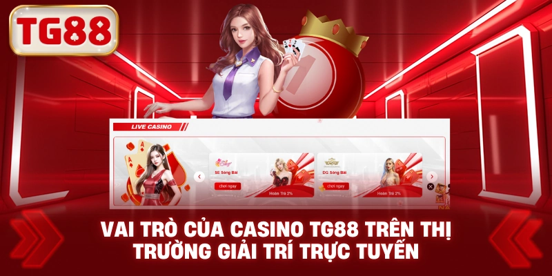 Vai Trò Của Casino TG88 Trên Thị Trường Giải Trí Trực Tuyến